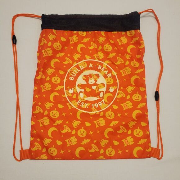 Build-a-Bear Halloween Bag -Glow In The Dark- backpack drawstring Trick Or Treat - Picture 1 of 4